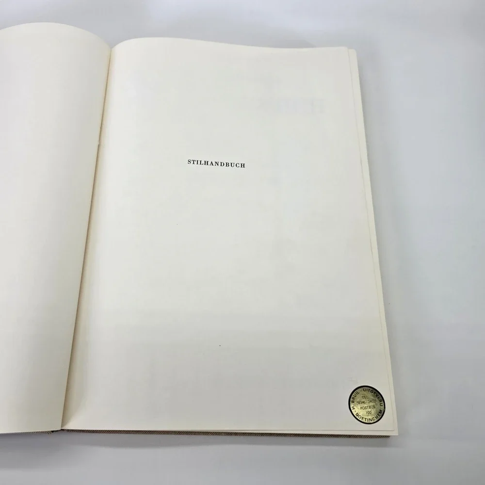 1979 Ernst Rettelbusch Stilhandbuch German Hardcover Art‎ Book Julius Hoffmann